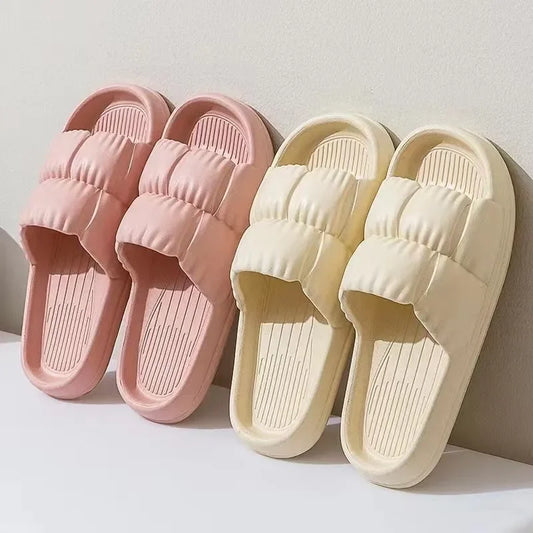 Zapatillas para mujer estilo acolchado